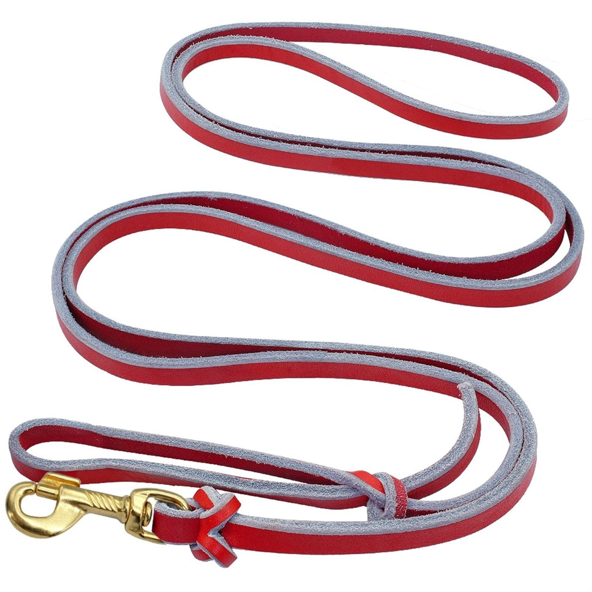 Leather Dog Training Leash for Large Dogs