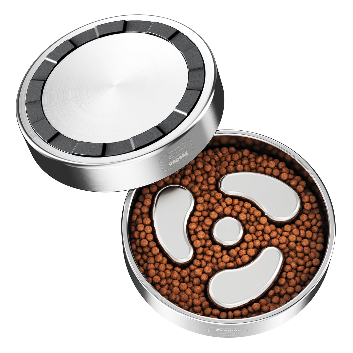 Stainless Steel Slow Feeder Dog Bowl