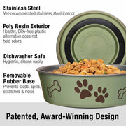 Stainless Steel Spill-Proof Pet Bowl