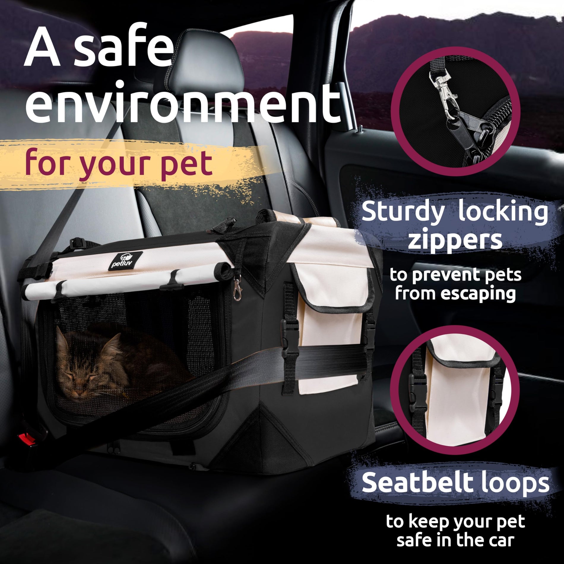 Large Soft-Sided Pet Carrier for Travel