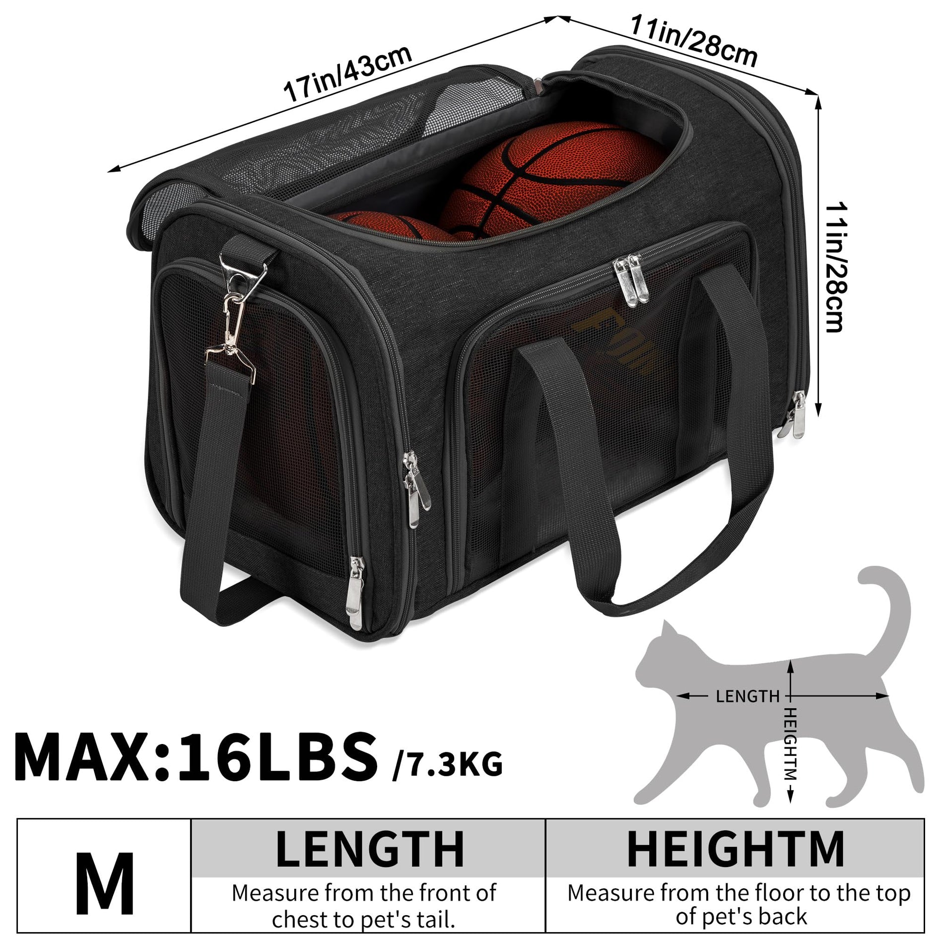 Soft-Sided Cat/Dog/Pet Carrier
