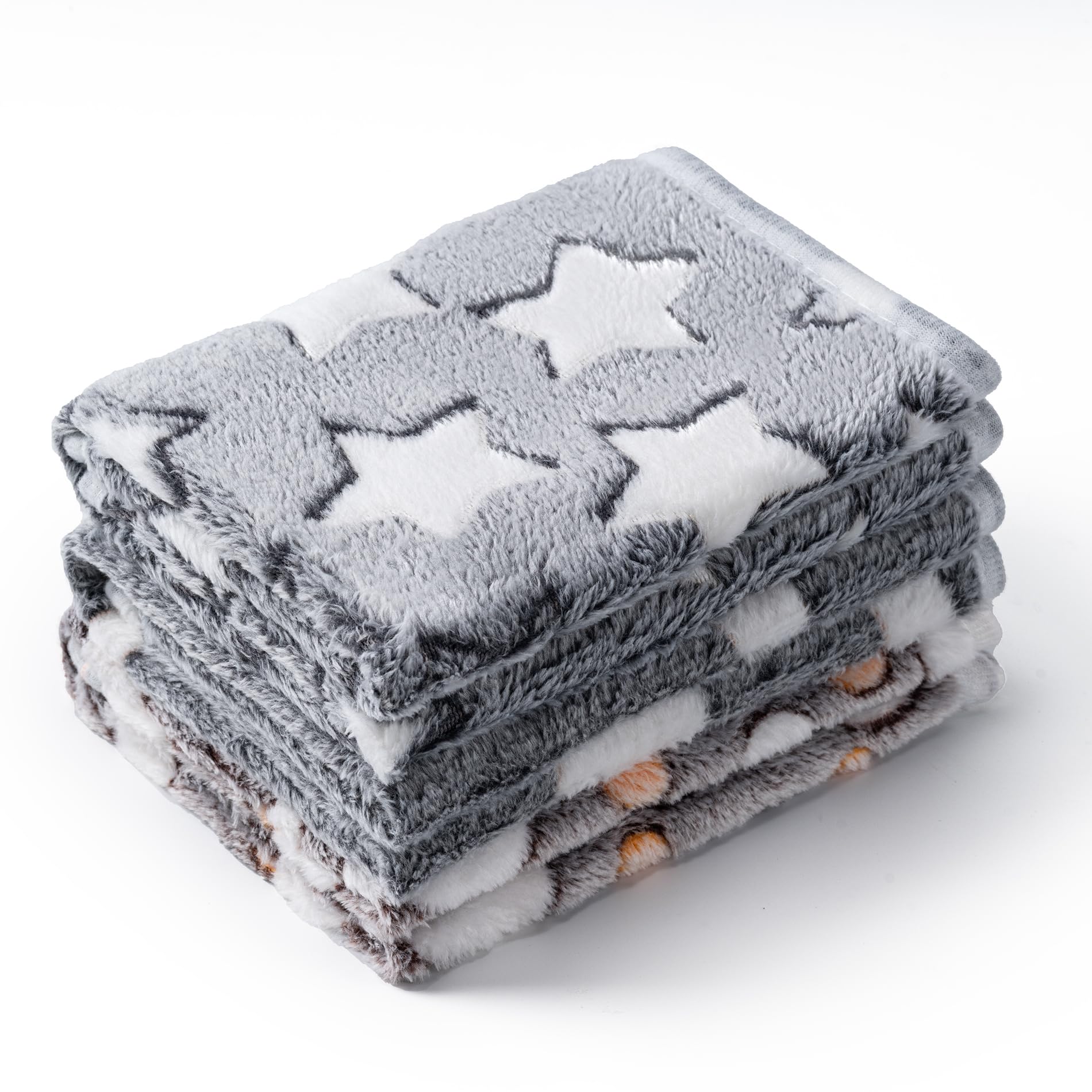 3-Pack Soft Fleece Pet Blankets