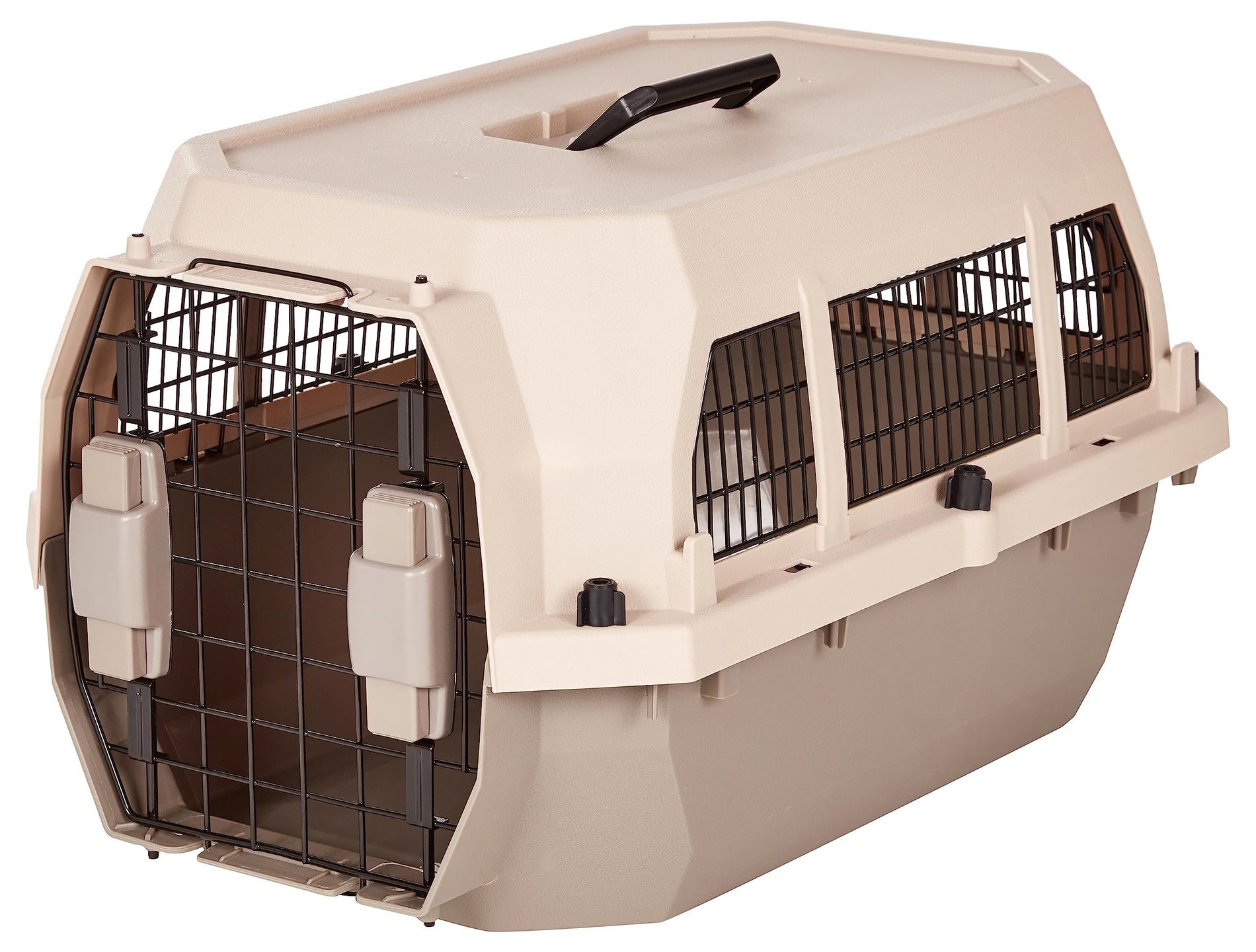 Plastic Pet Carrier with Secure Buckle