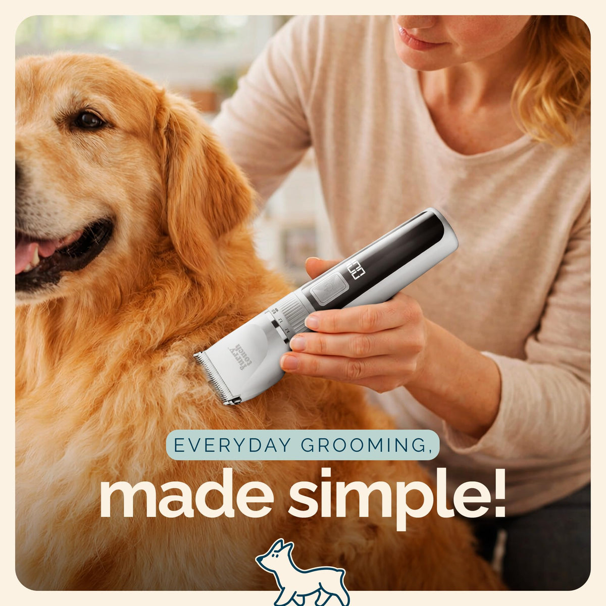 Cordless Pet Grooming Clipper Kit