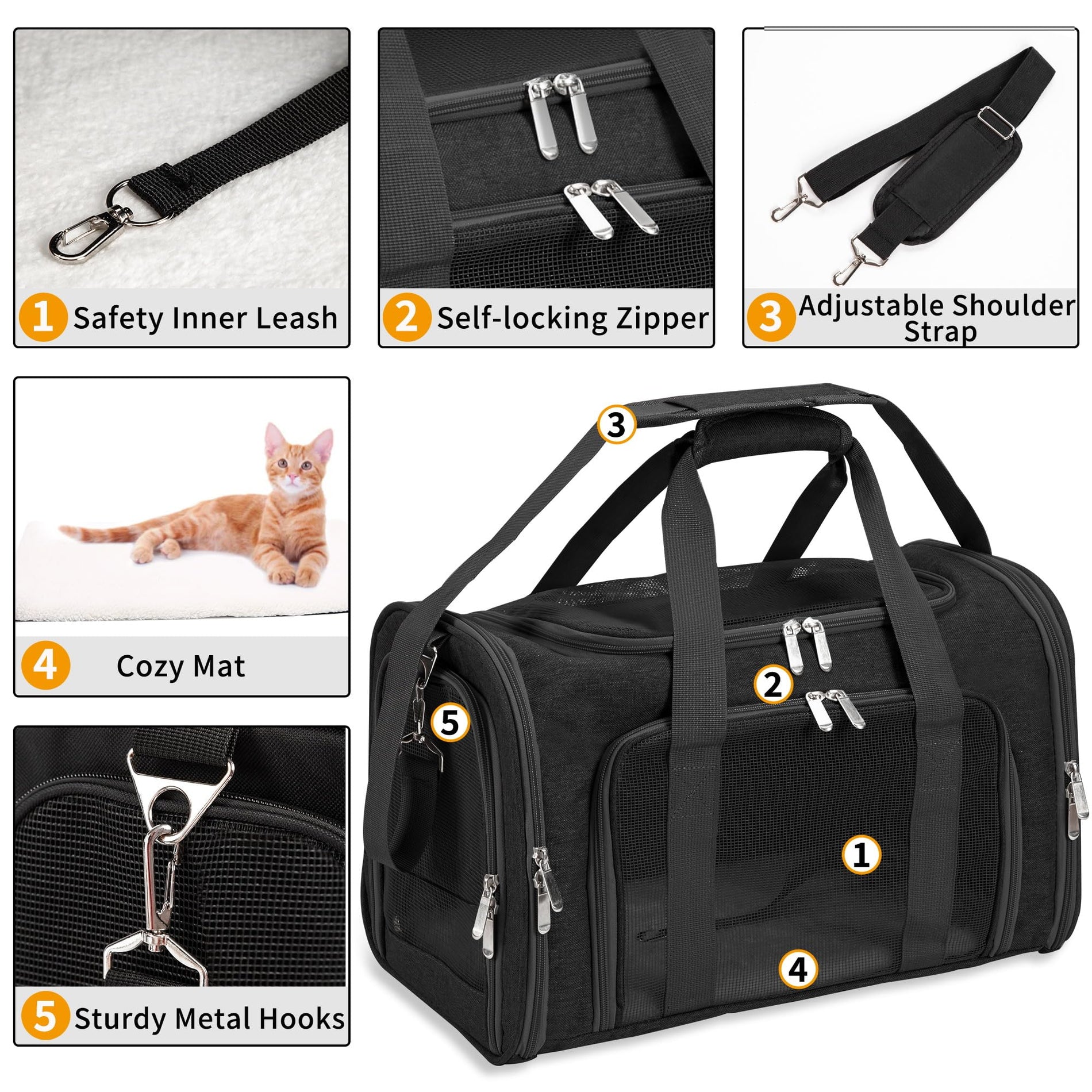 Soft-Sided Cat/Dog/Pet Carrier