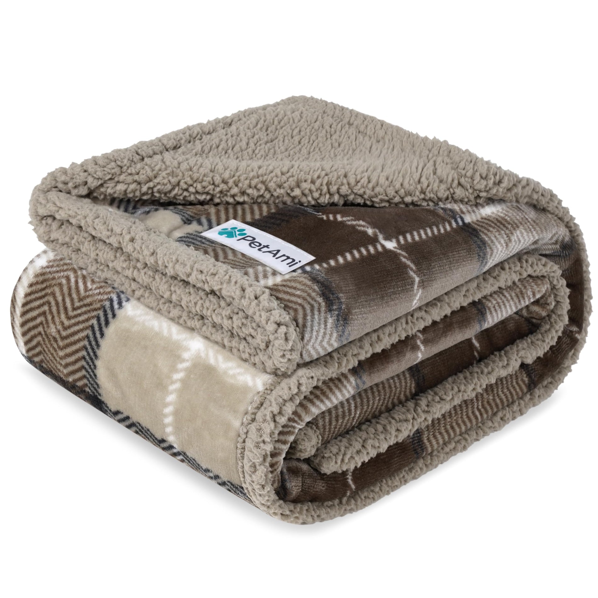 Waterproof Reversible Pet Blanket for Couch & Bed