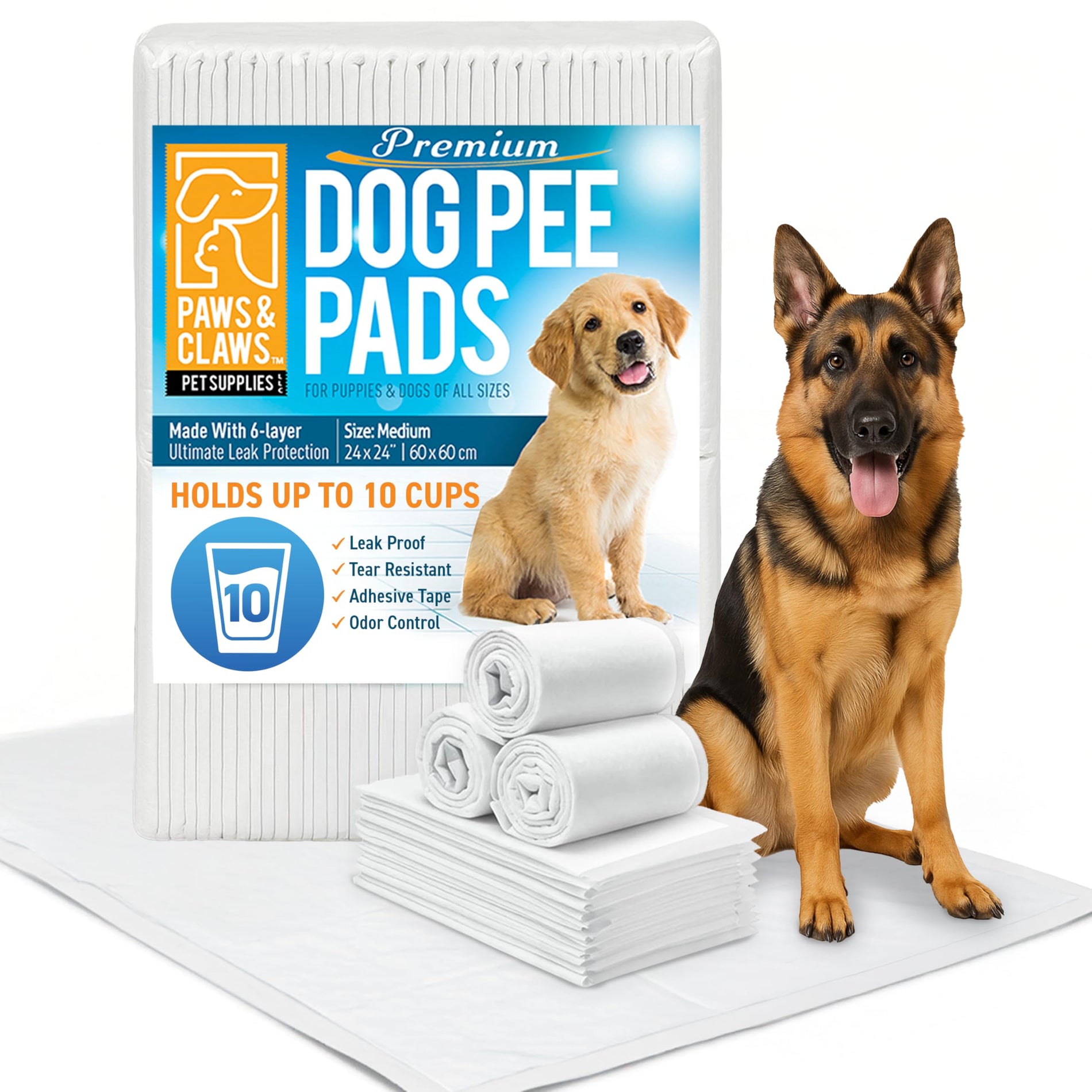 Paws & Claws Premium Dog Pee Pads