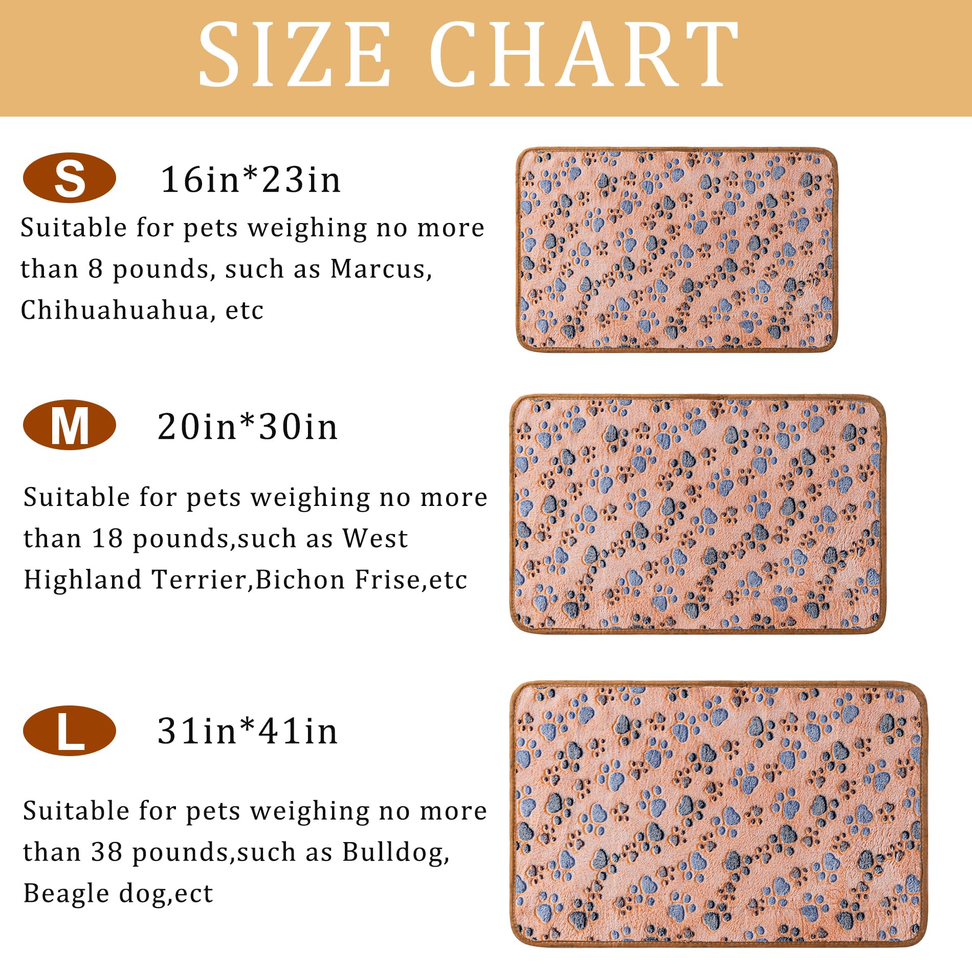 3-Pack Soft Fleece Pet Blankets
