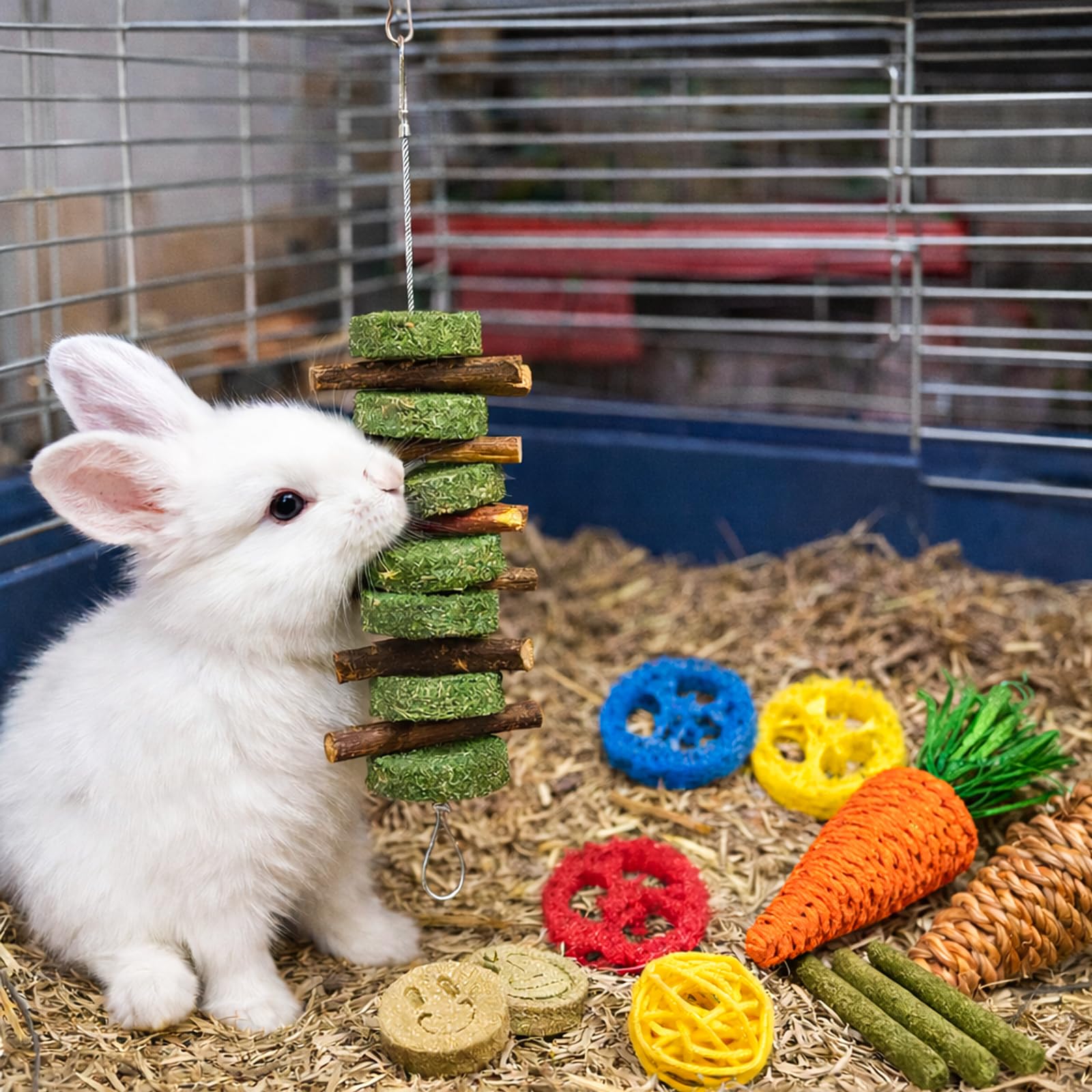 Natural Bunny Chew Toys & Treat Sticks
