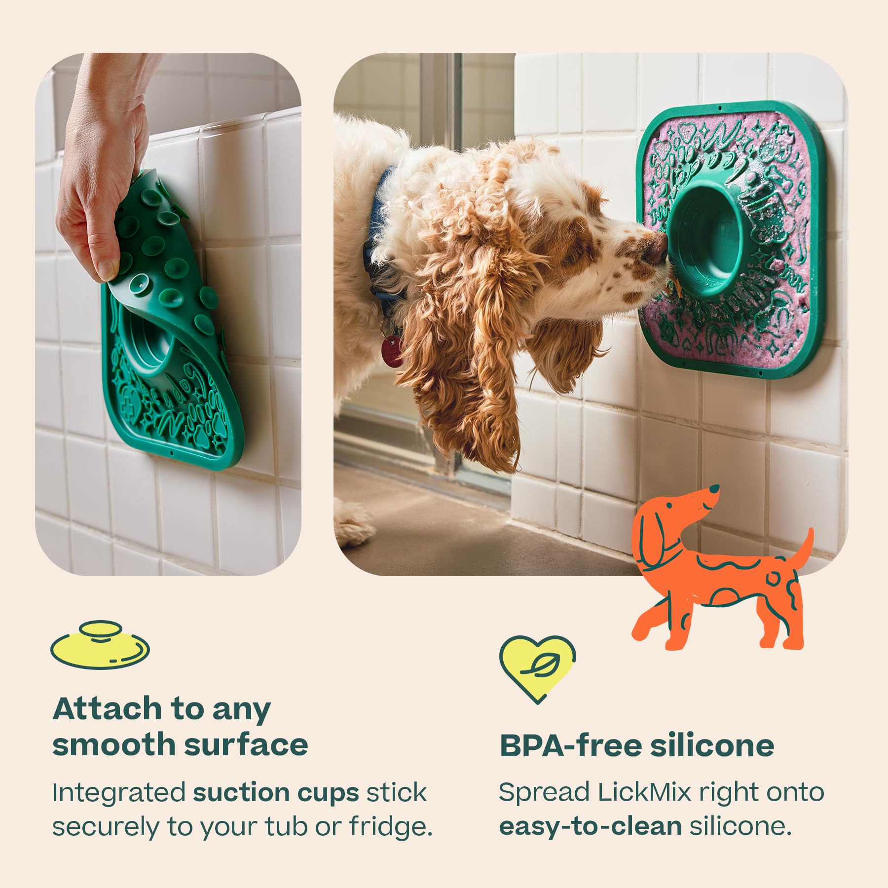 Silicone Lick Mat Slow Feeder for Dogs