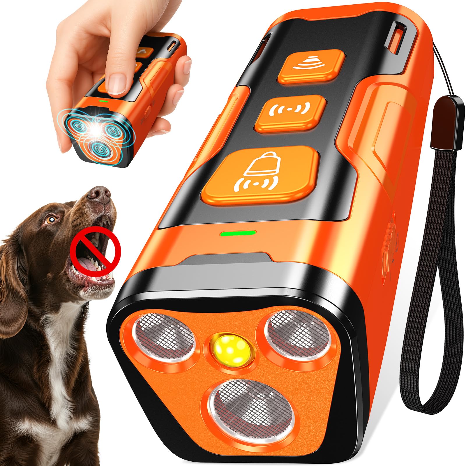 Ultrasonic Dog Bark Deterrent Device Rechargeable