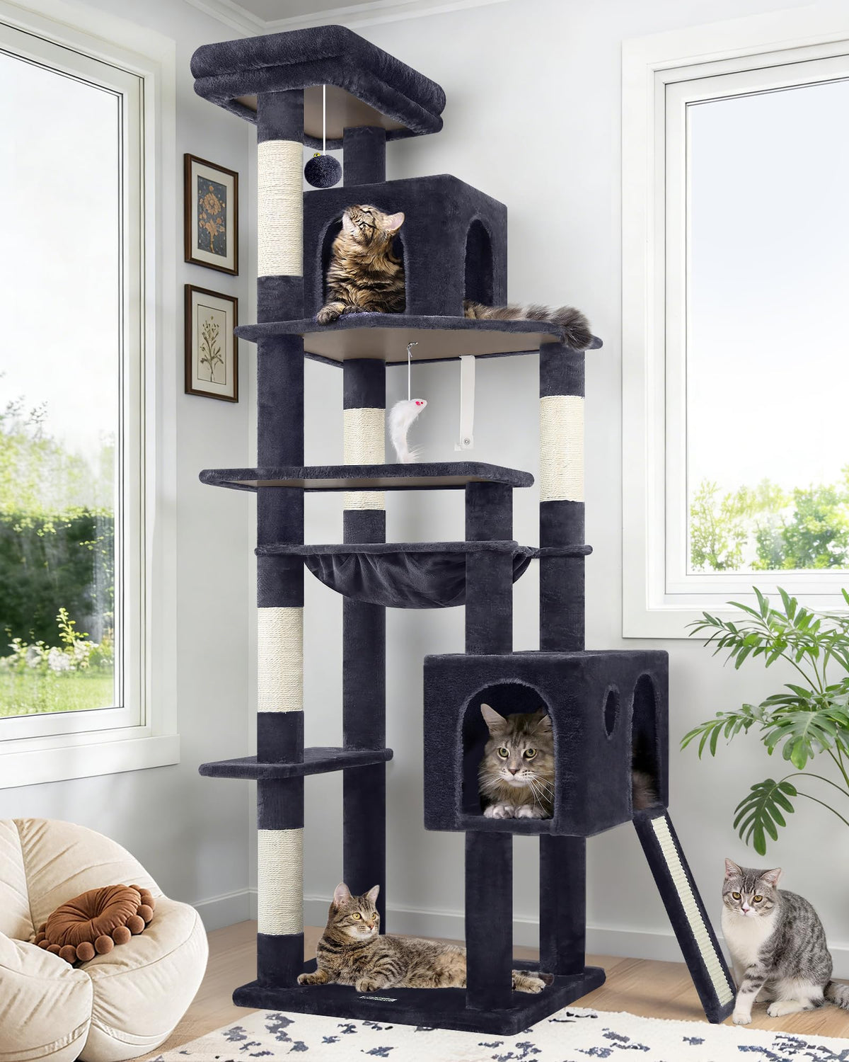 70" Heavy Duty Cat Tree Tower
