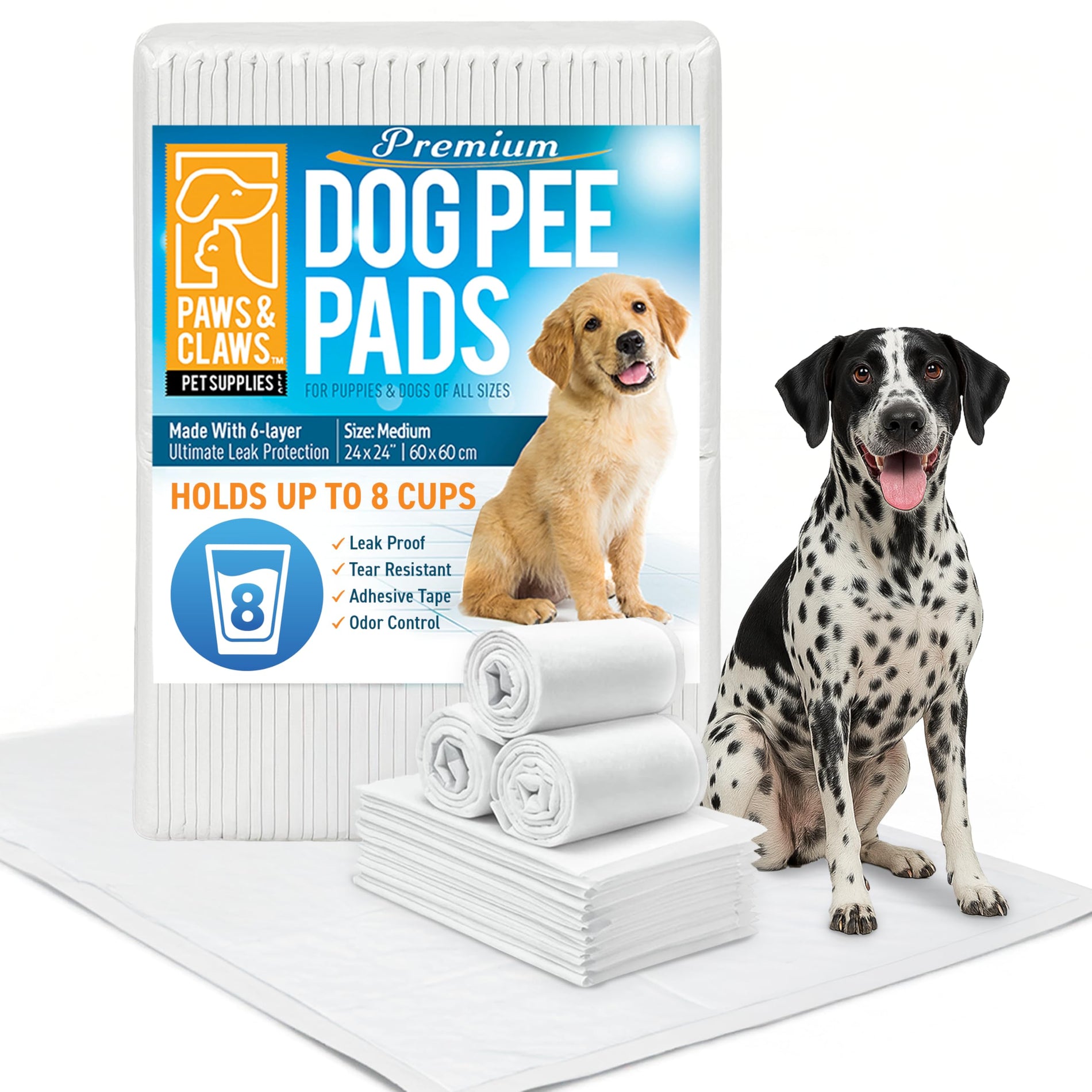 Paws & Claws Premium Dog Pee Pads