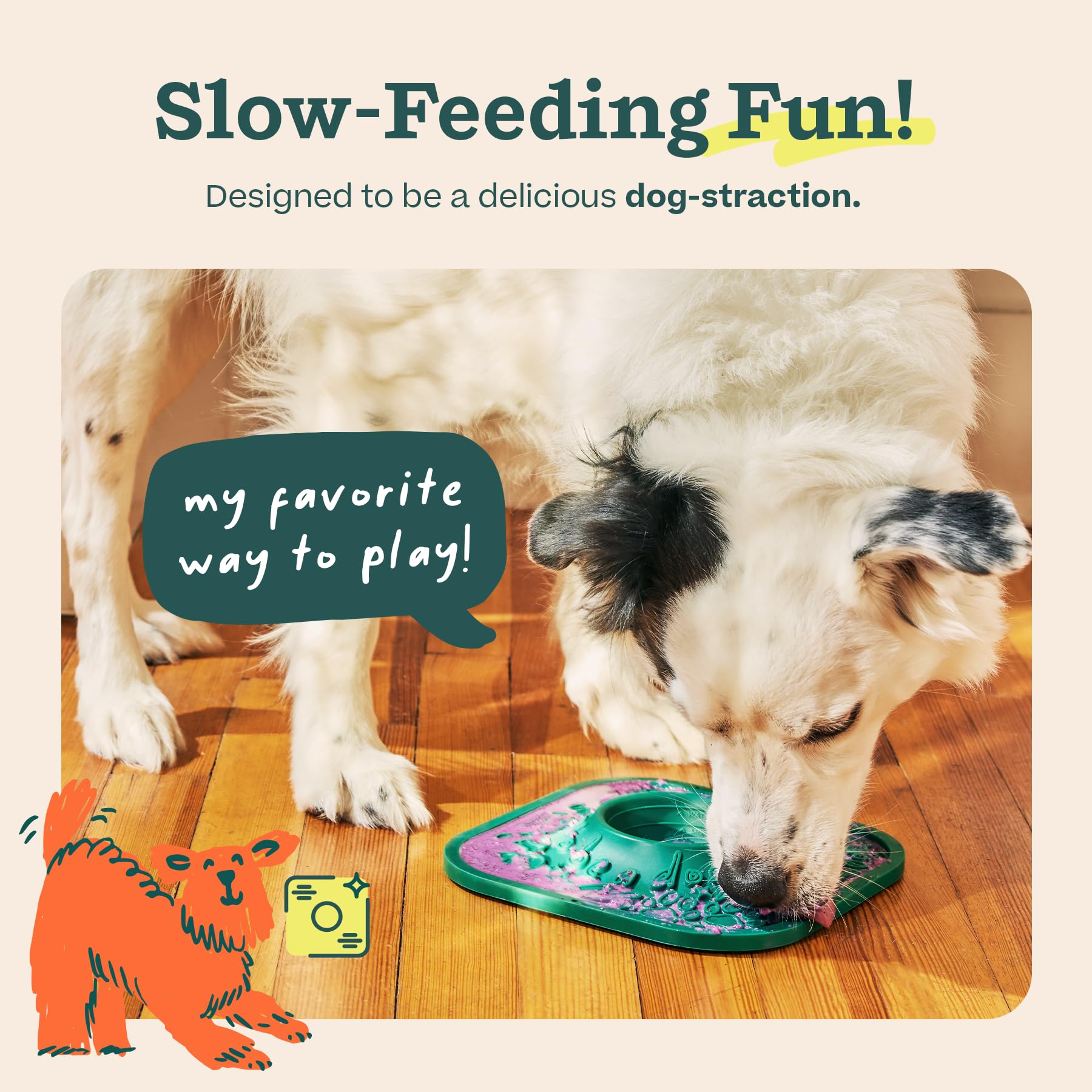 Silicone Lick Mat Slow Feeder for Dogs