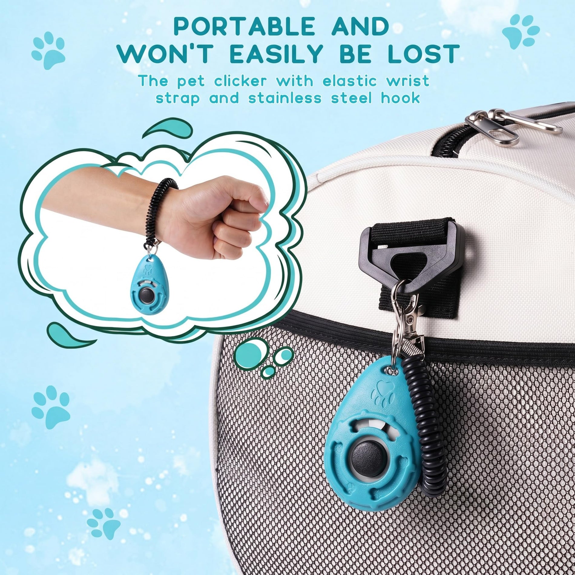 Pet Training Clicker with Wrist Strap